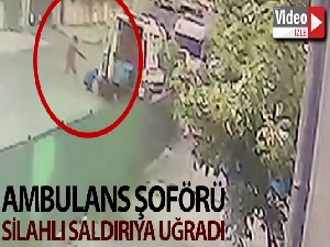 Pendik'te ambulans şoförü silahlı saldırıya uğradı