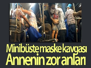 Minibüste yaşlıların maske kavgasında yumruklar konuştu