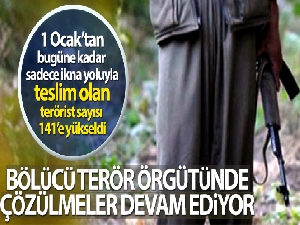 Bölücü terör örgütünde çözülmeler devam ediyor