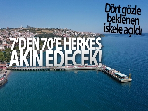 Dört gözle beklenen iskele açıldı: 7'den 70'e herkes akın edecek