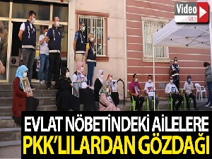 PKK'lılardan evlat nöbetindeki ailelere gözdağı