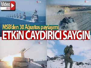 MSB'den 30 Ağustos paylaşımı