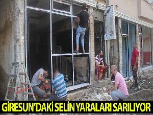 Giresun'daki selin yaraları sarılıyor