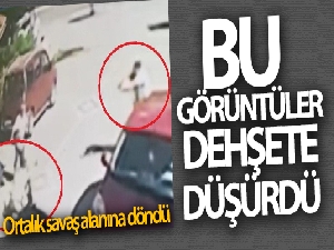Samsun'da 2 kişinin öldürüldüğü silahlı çatışmanın görüntüleri dehşete düşürdü