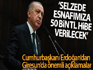 Cumhurbaşkanı Erdoğan, Dereli'de açıklamalarda bulundu