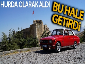 Bin TL'ye aldığı hurdadan muhteşem bir otomobil çıktı