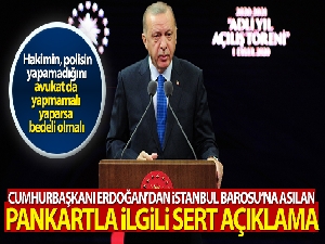 Cumhurbaşkanı Erdoğan: 'Kimi baroların terör örgütlerinin arka bahçesine dönüşmesi çok acı'