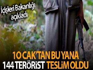 İçişleri Bakanlığı: '3 terör örgütü mensubu daha bugün Şırnak'ta güvenlik güçlerine teslim oldu'