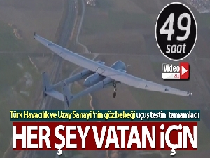 Türk Havacılık ve Uzay Sanayii'nin göz bebeği Aksungur uçuş testini tamamladı