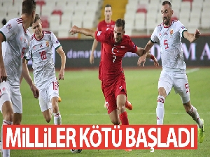 A Milli Takım Uluslar Ligi'ne kötü başladı!