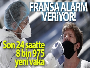 Fransa'da Mart ayından bu yana en yüksek günlük vaka sayısı