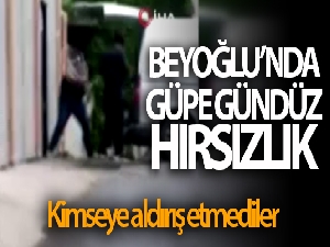 Beyoğlu'nda esnafa aldırmadan atölyeyi soydular