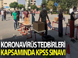 Koranavirüs tedbirleri kapsamında KPSS sınavı