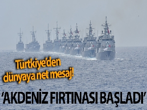 Cumhurbaşkanı Yardımcısı Fuat Oktay duyurdu: 'Akdeniz Fırtınası' tatbikatı bugün itibariyle KKTC'de başladı