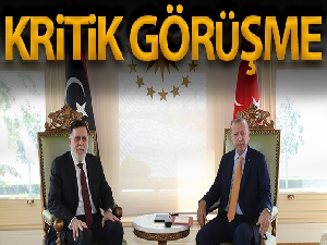 Cumhurbaşkanı Erdoğan, Fayiz Es-Serrac'ı kabul etti