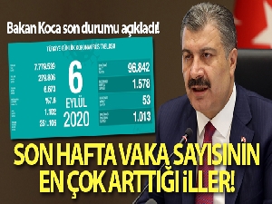 Türkiye'de son 24 saatte koronavirüsten 53 kişi hayatını kaybetti