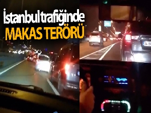 İstanbul trafiğinde “makas” terörü kamerada