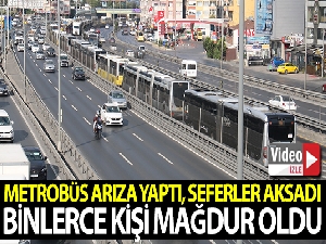 Metrobüs arıza yaptı, binlerce kişi mağdur oldu