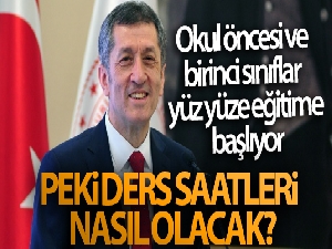 Okul öncesi ve birinci sınıflar yüz yüze eğitime başlıyor