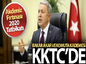 Milli Savunma Bakanı Akar ve TSK komuta kademesi KKTC'de