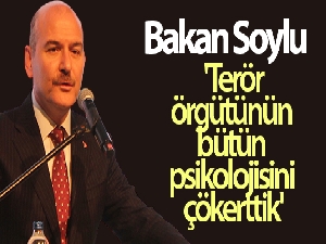 Bakan Soylu: 'Terör örgütünün bütün psikolojisini çökerttik'
