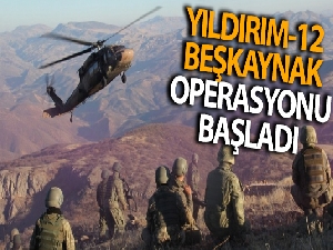 Bitlis'te Yıldırım-12 Beşkaynak Operasyonu başlatıldı