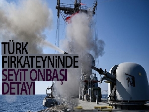 Türk fırkateyninde Seyit Onbaşı detayı
