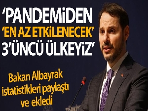 Bakan Albayrak: 'Pandemiden 'en az etkilenecek 3'üncü ülkeyiz'
