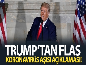 Trump: 'Covid-19 aşısı 2021 Nisan ayına kadar her Amerikalıya ulaşacak'