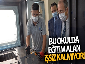 Bu okulda eğitim alan işsiz kalmıyor
