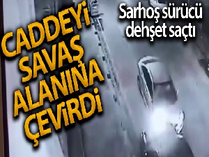 Pendik'te aracı ile caddeyi savaş alanı döndürdü