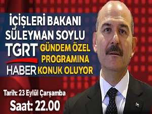 İçişleri Bakanı Süleyman Soylu, TGRT Haber canlı yayınında soruları cevapladı