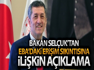 Bakan Selçuk, EBA'da yaşanan yoğunluk üzerine açıklamalarda bulundu