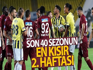 Süper Lig'de son 40 sezonun en kısır 2. haftası