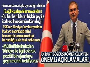 AK Parti Sözcüsü Çelik'ten MKYK sonrası açıklama