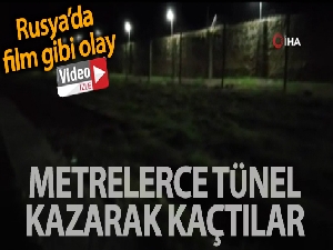 Rusya'da mahkumlar metrelerce tünel kazarak ceza evinden kaçtı