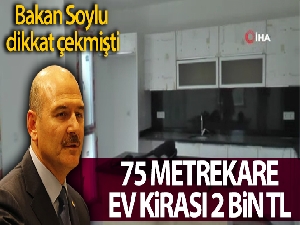 Bakan Soylu'nun dikkat çektiği Bodrum'daki 75 metre kare ev kirası 2 bin lira