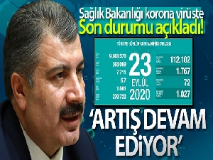 Son 24 saatte korona virüsten 72 kişi hayatını kaybetti
