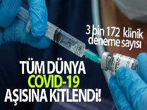 Tüm dünya koronavirüs için geliştirilecek aşıya kitlendi