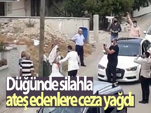 Bursa'daki düğünde silahla ateş edenlere ceza yağdı
