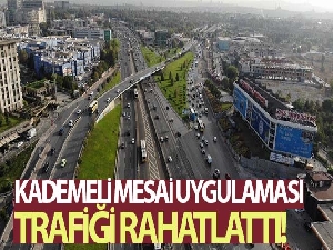 Kademeli mesai uygulaması trafiği rahatlattı