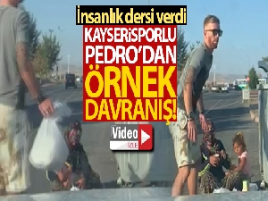 Kayserisporlu Pedro'dan örnek davranış