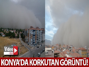Konya'da dev toz bulutu