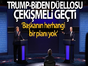 Trump ve Biden'ın ilk düellosu çekişmeli geçti
