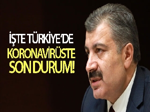 Son 24 saatte korona virüsten 65 kişi hayatını kaybetti