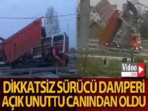 Rusya'da dikkatsiz kamyon sürücüsü canından oldu