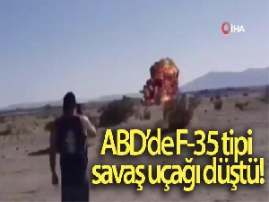 California'da yakıt ikmali yapan F-35 tipi savaş uçağı düştü