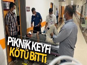 Piknikte kayalıklardan düştü