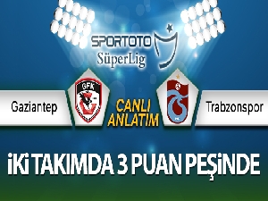 Gaziantep FK - Trabzonspor Canlı Anlatım