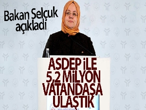 Bakan Selçuk: 'ASDEP ile 5,2 milyon vatandaşa ulaştık'